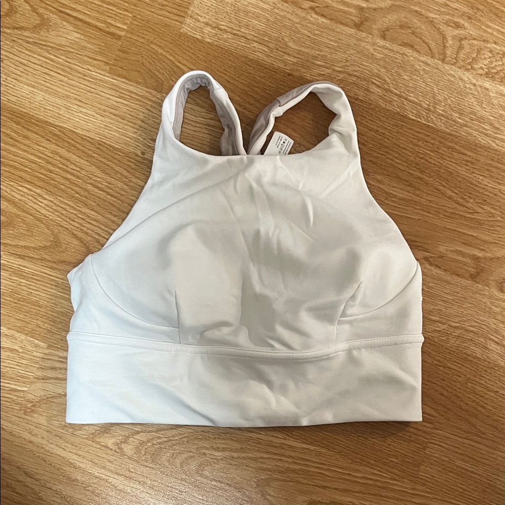 lululemon athletica White High-Neck long line Sports Bra